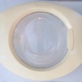 Puerta vidrio lavarropas Ariston AVL95 completa con bisagras (usada)