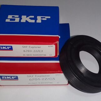Kit rodamientos 6203-2z-c3 6204-2z-c3 reten 25x47x10/11,5
