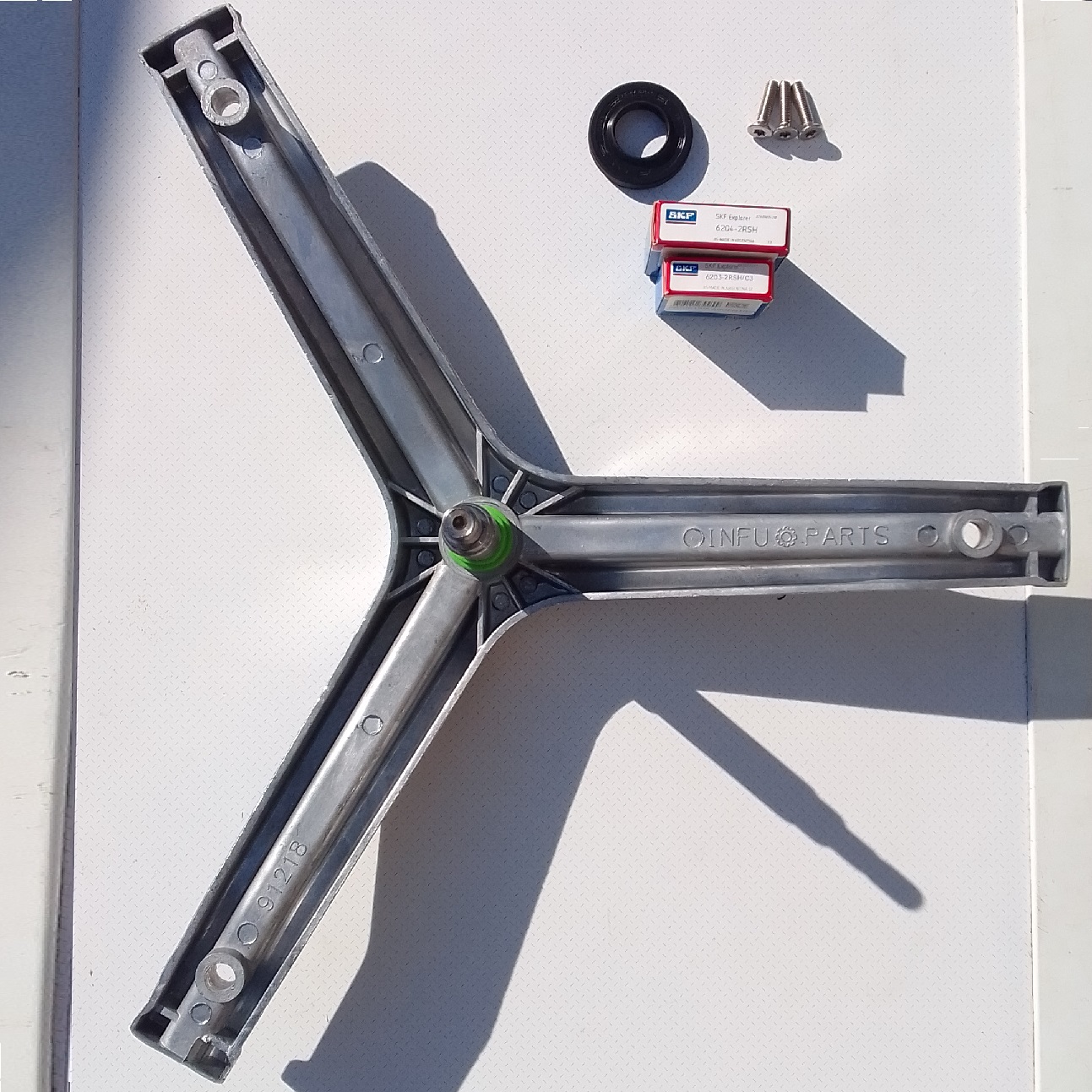 kit eje soporte estrella rodamientos reten tornillos drean blue next 6kg 7kg