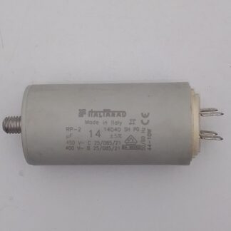capacitor 14 microfaradios italfarad Made in Italy