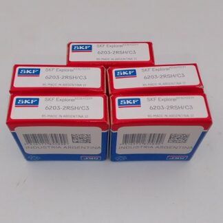 rodamientos skf 6203 2rs c3 sellados pack x5