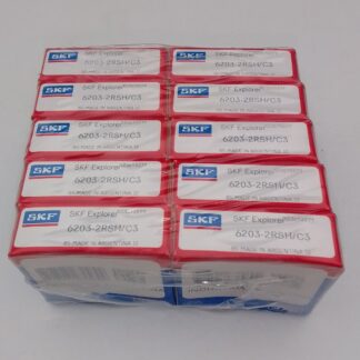 rodamientos skf 6203 2rs c3 sellados pack x10